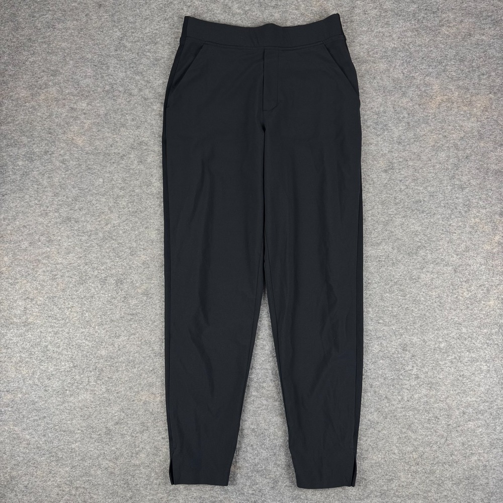 Athleta Brooklyn Ankle Pant 27" Pockets Polyester Stretch Black Womens 4